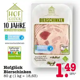 E-Center Hofglück bierschinken Angebot