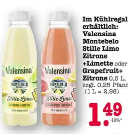 E-Center Valensina montebelo stille limo zitrone+limette Angebot