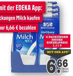 E-Center Weihenstephan haltbare milch Angebot