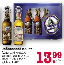 E-Center Mönchshof kellerbier Angebot