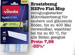 E-Center Vileda ersatzbezug h2pro flat mop Angebot
