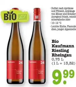 E-Center Kaufmann bio kaufmann riesling rheingau Angebot