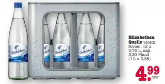 E-Center Elisabethen quelle mineralwasser Angebot