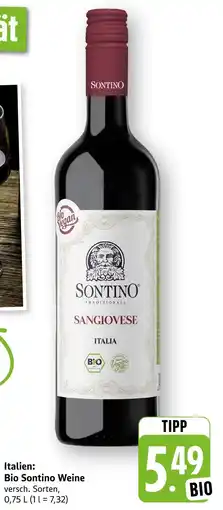 E-Center Sontino bio sontino weine sangiovese Angebot