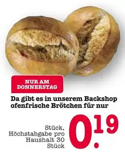 E-Center Ofenfrische brötchen Angebot