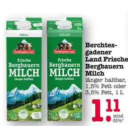 E-Center Berchtesgadener land frische bergbauern milch 1,5% fett Angebot