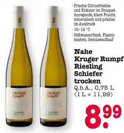 E-Center Kruger rumpf nahe riesling schiefer trocken Angebot