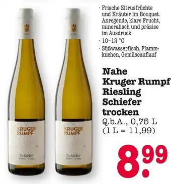 E-Center Kruger rumpf nahe riesling schiefer trocken Angebot