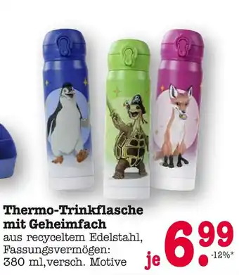 E-Center Thermo-trinkflasche mit geheimfach Angebot