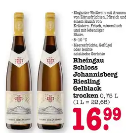 E-Center Rheingau schloss johannisberg riesling gelblack trocken Angebot