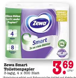 E-Center Zewa smart toilettenpapier Angebot