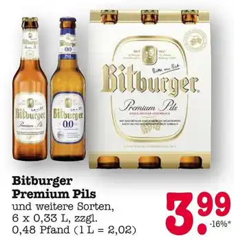 E-Center Bitburger premium pils Angebot
