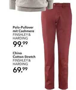 Peek & Cloppenburg Hamburg Finshley & harding chino cotton-stretch Angebot