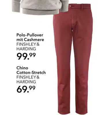 Peek & Cloppenburg Hamburg Finshley & harding chino cotton-stretch Angebot