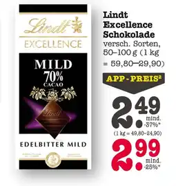 E-Center Lindt excellence schokolade Angebot
