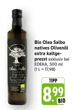 E-Center Bio olea salbo natives olivenöl extra kaltgepresst Angebot