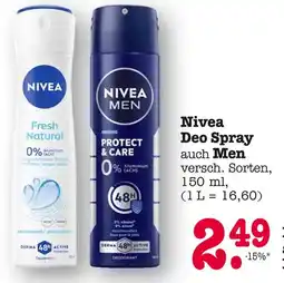 E-Center Nivea fresh natural deo spray Angebot