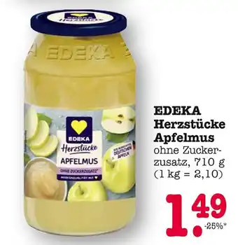 E-Center Edeka herzstücke apfelmus Angebot