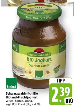 E-Center Schwarzwaldmilch bio bioland-fruchtjoghurt bourbon vanille Angebot