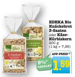 E-Center Edeka bio knäckebrot 3-saaten Angebot
