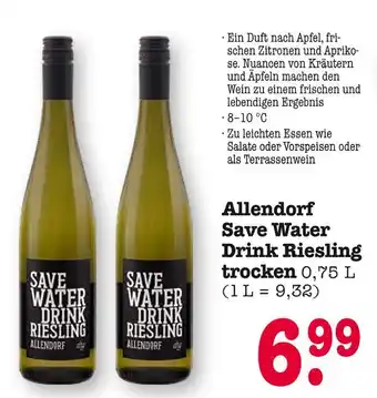E-Center Allendorf save water drink riesling trocken Angebot