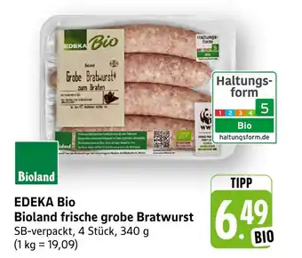 E-Center Bioland edeka bio bioland frische grobe bratwurst Angebot
