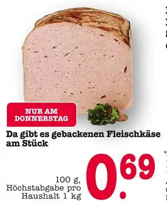 E-Center Fleischkäse am stück Angebot