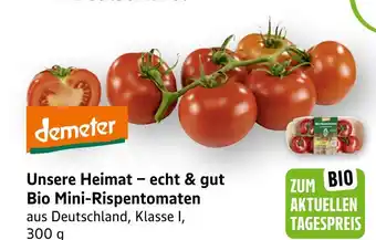 E-Center Demeter unsere heimat – echt & gut bio mini-rispentomaten Angebot