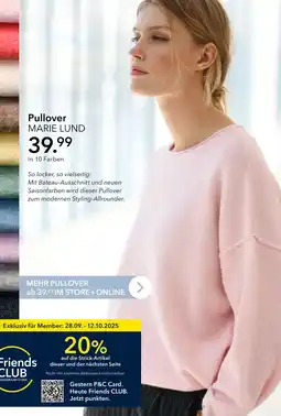 Peek & Cloppenburg Hamburg Marie lund pullover Angebot