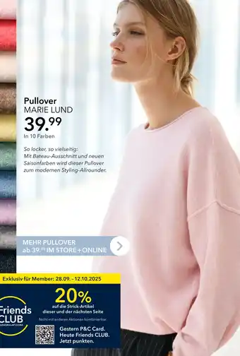 Peek & Cloppenburg Hamburg Marie lund pullover Angebot
