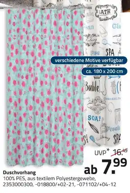 ROLLER Duschvorhang Angebot