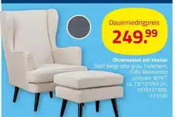 ROLLER Ohrensessel mit hocker Angebot