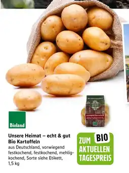 E-Center Unsere heimat – echt & gut bio kartoffeln Angebot