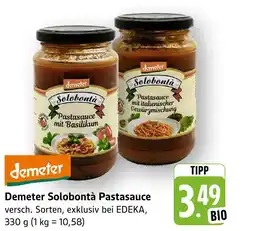 E-Center Demeter solobontà pastasauce mit basilikum Angebot