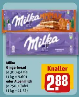 REWE Milka gingerbread Angebot