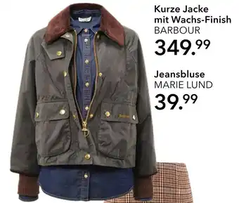 Peek & Cloppenburg Hamburg Barbour kurze jacke mit wachs-finish Angebot