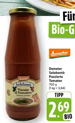 E-Center Demeter demeter solobontà passierte tomaten Angebot