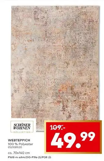 porta Schöner wohnen kollektion webteppich Angebot