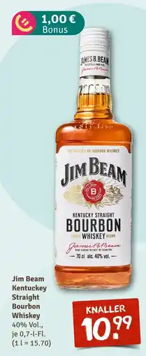 nahkauf Jim beam kentuckey straight bourbon whiskey Angebot