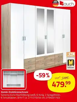 ROLLER Rauch kombi-drehtürenschrank Angebot