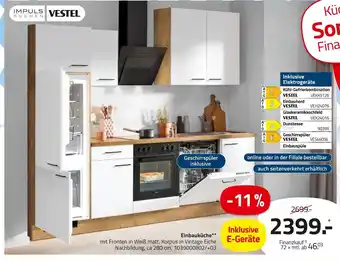 ROLLER Impuls küchen, vestel einbauküche Angebot