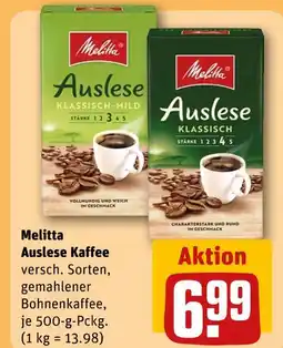 REWE Melitta auslese klassisch-mild Angebot