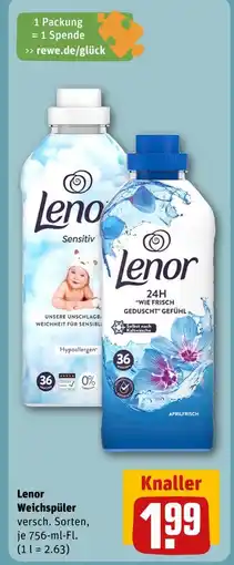 REWE Lenor sensitiv Angebot