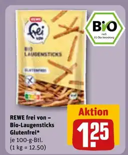 REWE Rewe frei von bio-laugensticks glutenfrei Angebot