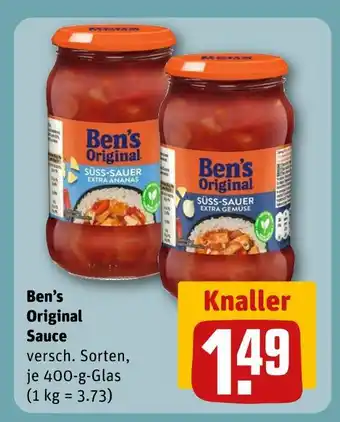 REWE Ben’s original süß-sauer extra ananas Angebot