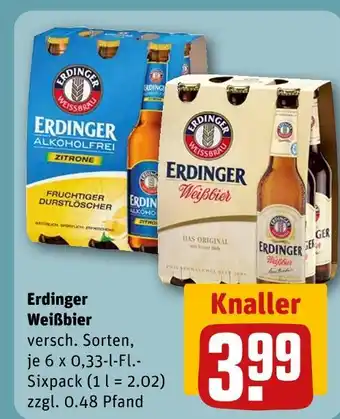 REWE Erdinger weißbier Angebot