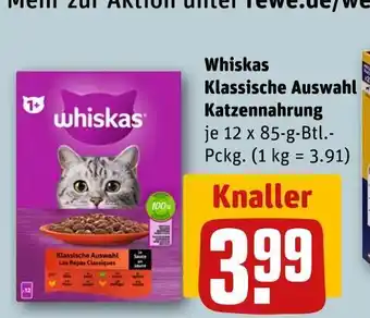 REWE Whiskas klassische auswahl katzennahrung Angebot
