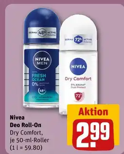 REWE Nivea deo roll-on fresh ocean Angebot