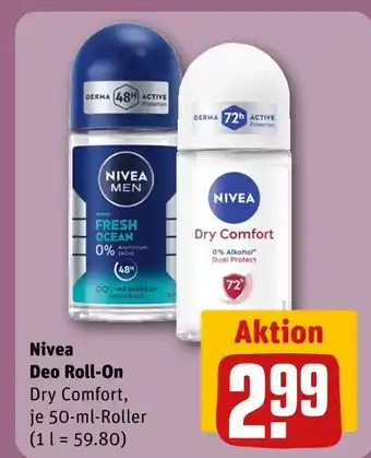 REWE Nivea deo roll-on fresh ocean Angebot