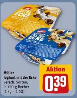 REWE Müller joghurt mit der ecke schoko flakes Angebot